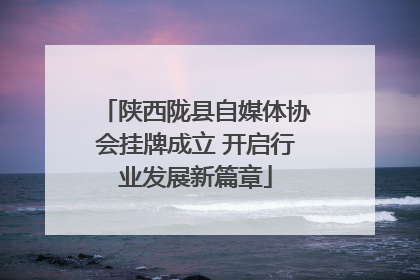 陕西陇县自媒体协会挂牌成立 开启行业发展新篇章